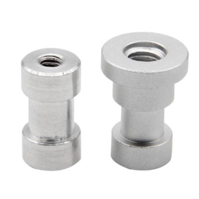 Skrutkovacie adaptéry 5 ks, 5 v 1, 1/4" na 3/8", samec na samicu, pre guľovú hlavu statívu, monopod, svetlo, blesk