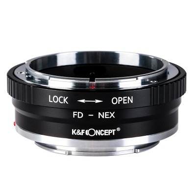 Canon FD bajonetový adaptér [objektiv] - Sony E-mount [tělo] K&F Concept II