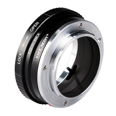 Canon FD bajonetový adaptér [objektiv] - Sony E-mount [tělo] K&F Concept II