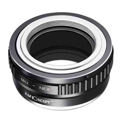 Bajonetový adaptér M42 [objektiv] - Sony E  NEX II - mount [tělo] K&F Concept II