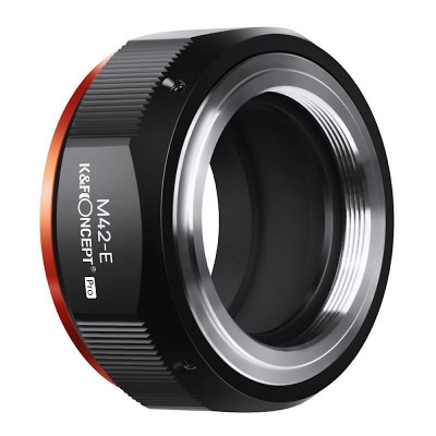 M42 bajonetový adaptér [objektiv] – Sony NEX PRO  E-mount [tělo] K&F Concept PRO
