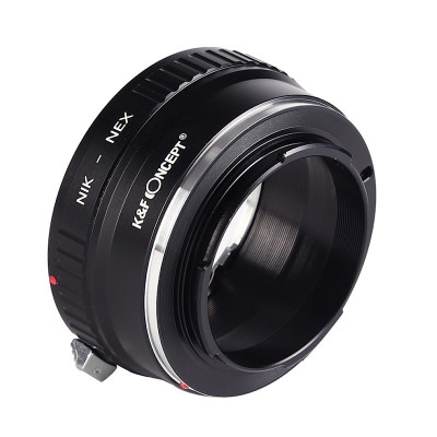 Nikon F bajonet adaptér [objektiv] – Sony E  NEX - mount [tělo] K&F Concept