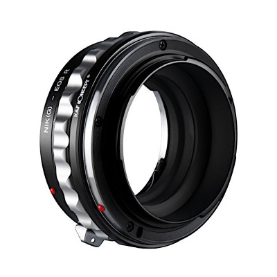 Nikon F-mount adaptér G bajonetu [objektiv] – Canon RF [tělo] K&F Concept