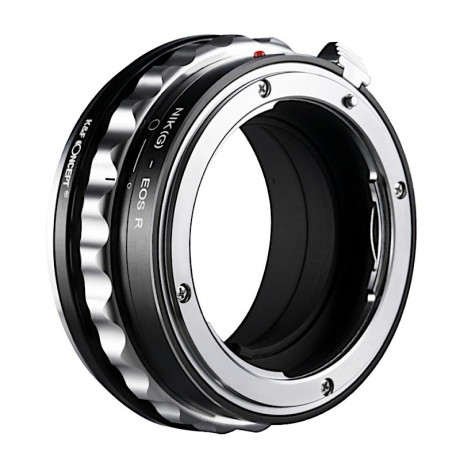 Nikon F-mount adaptér G bajonetu [objektiv] – Canon RF [tělo] K&F Concept